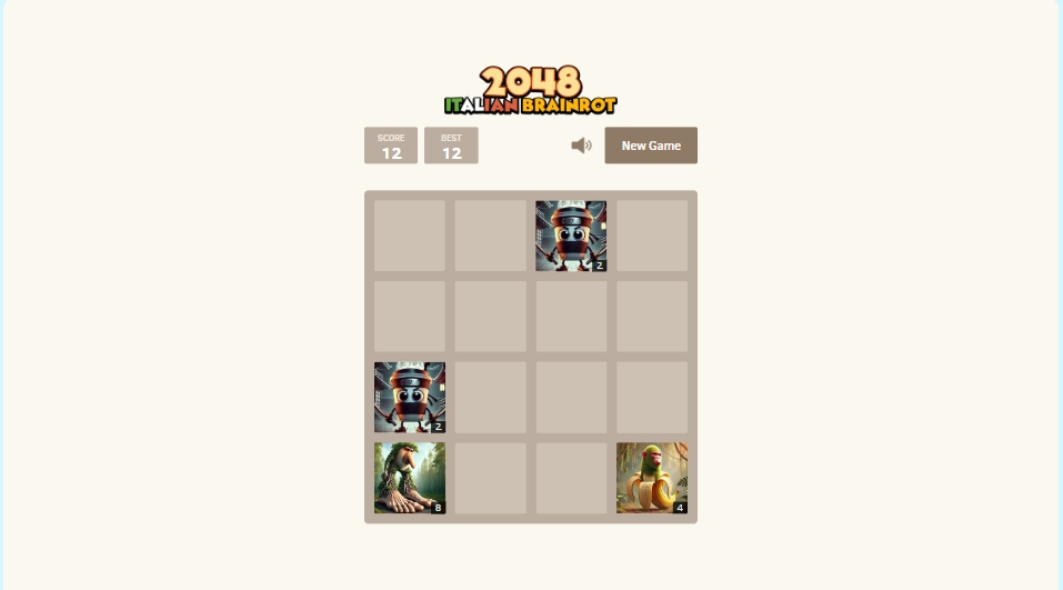2048 Italian Brainrot Gameplay Screenshot 2